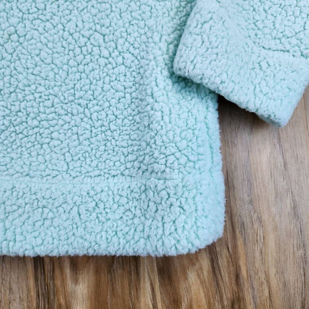 ☔️🔺️Muk Luks Mint Green Fleece Sweater Large - Picture 6 of 7